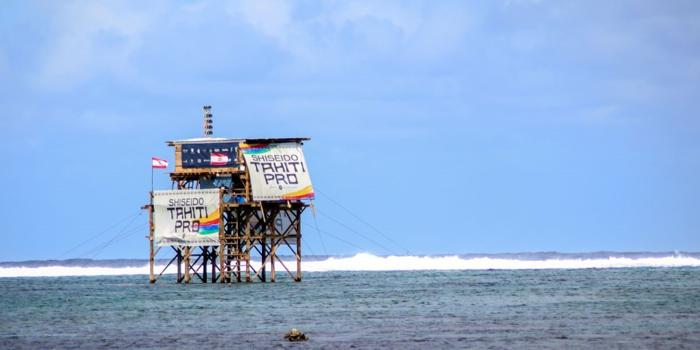 Torretta di alluminio per le Olimpiadi a Teahupo’o, Tahiti