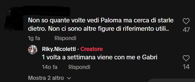 Il commento di Ricki Nicoletti