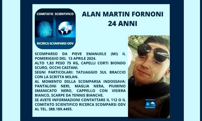 La descrizione e l'appello per Alan Martin Fornoni