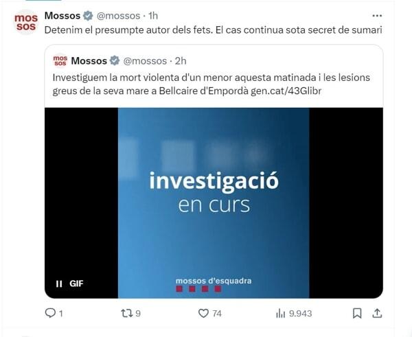 @mossos polizia della catalogna su X