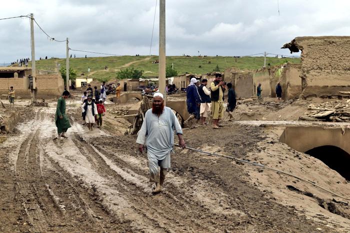 Alluvione in Afghanistan, foto AP via LaPresse