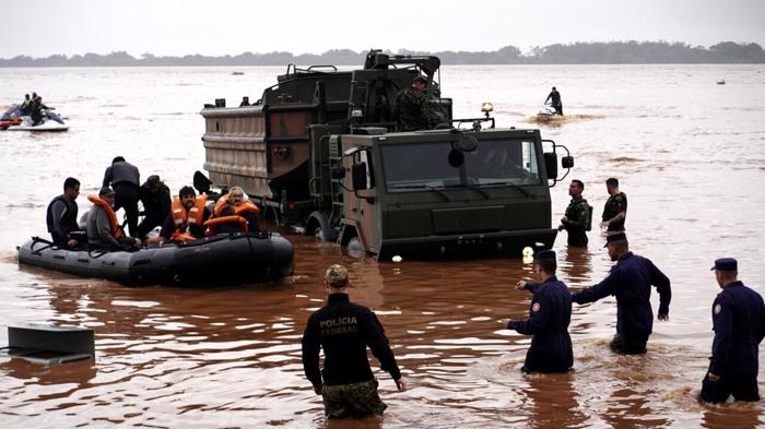 Disastro delle inondazioni nel Sud del Brasile