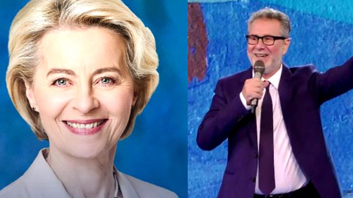 La Presidente della Commissione Europea Ursula von der Leyen ospite a Che Tempo Che Fa