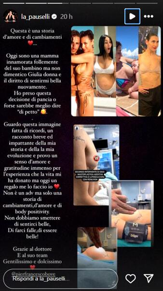 La spiegazione di Giulia Pauselli, foto da Instagram-2