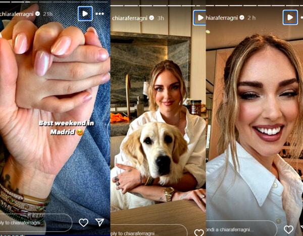 Le storie di Chiara Ferragni nelle ultime ore-2