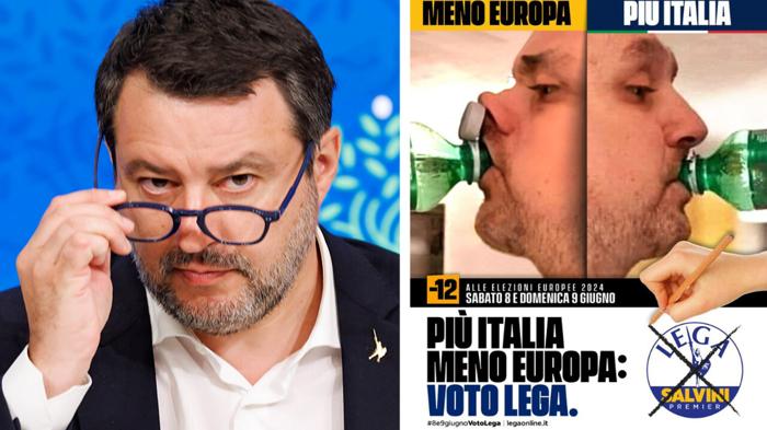 Lega e tappi di plastica: la campagna elettorale contro l’Europa