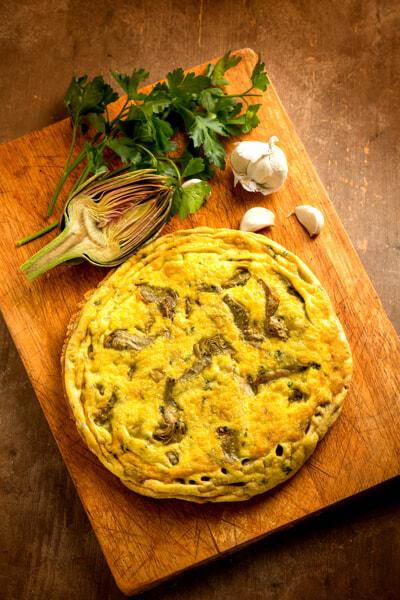 Frittata di verdure con ricotta e parmigiano