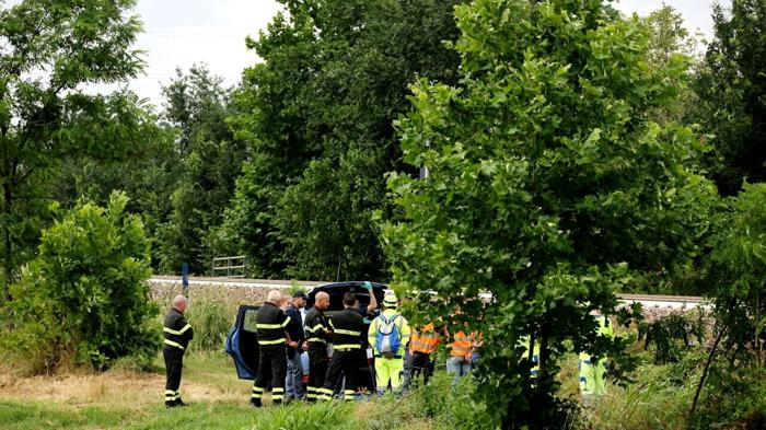 Il luogo della tragedia, foto LaPresse