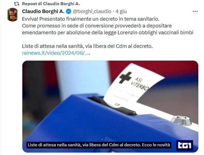 Il post di Borghi