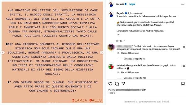 Il post di Ilaria Salis 2