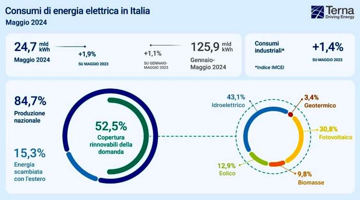 L'infografica di Terna