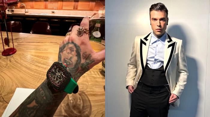 Fedez mostra l’orologio Richard Mille da 400.000 euro su Instagram