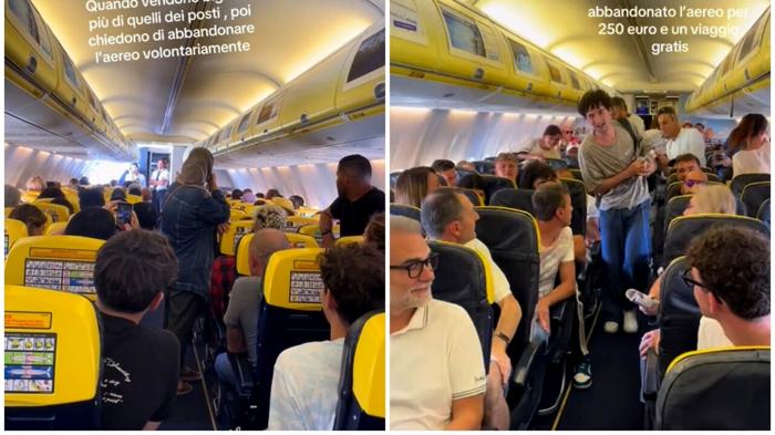 Caos sull’aereo Ryanair: overbooking e volontario per lasciare l’aereo