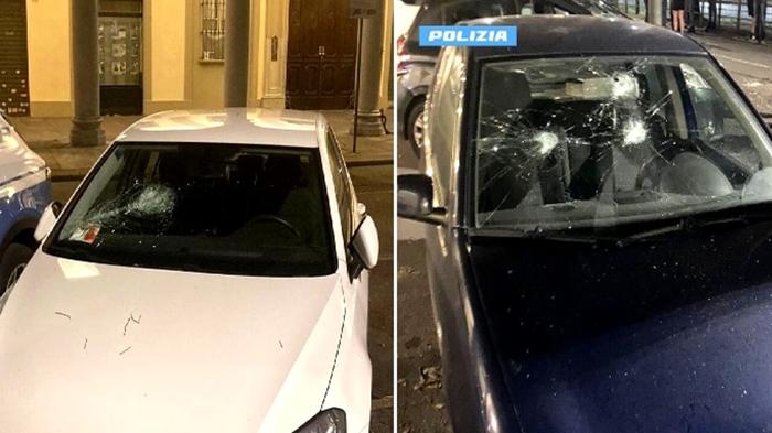 Uomo italiano in stato di alterazione danneggia auto a Torino