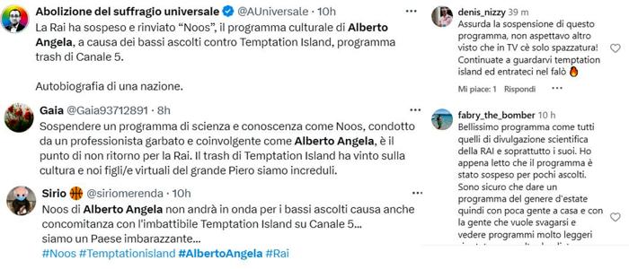 I commenti sui social dopo lo spostamento di Noos