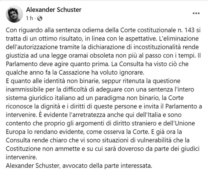 Il commento del legale