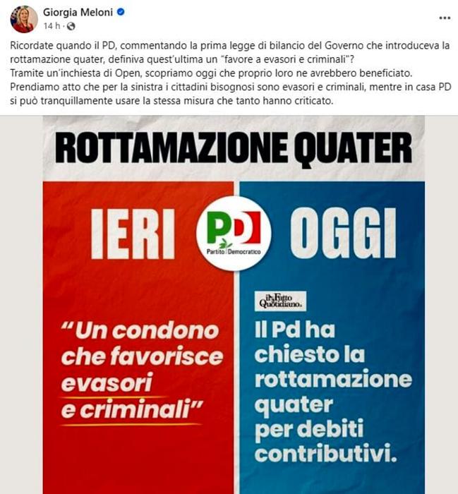 Il post di Giorgia Meloni-5