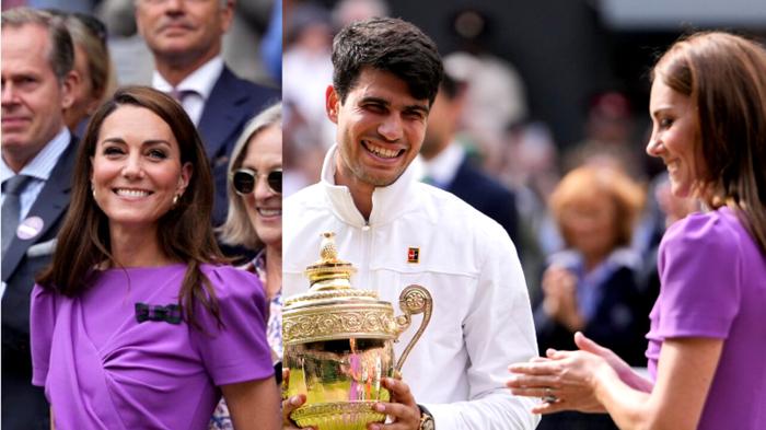 Kate Middleton alla finale di Wimbledon con la figlia Charlotte