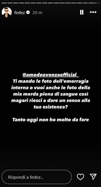 La risposta di Fedez ad Amedeo Venza-2