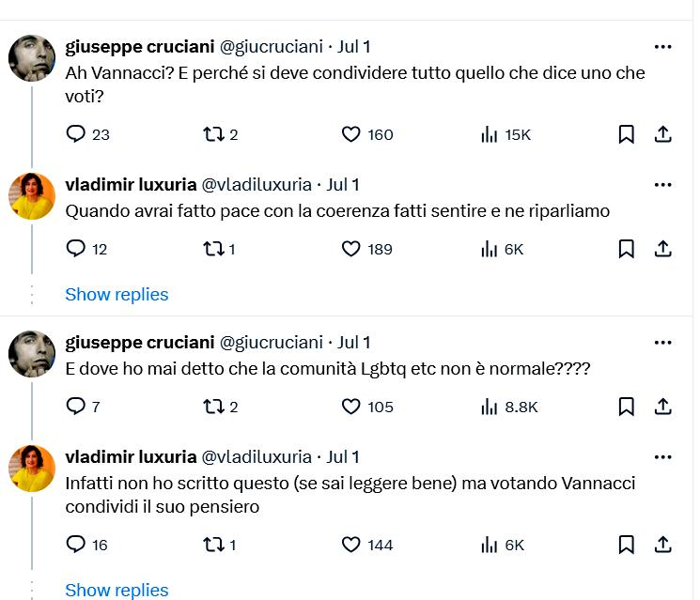 Lo scambio tra Luxuria e Cruciani-2