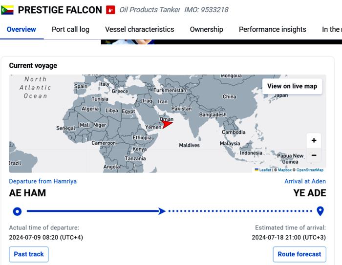 localizzazione prestige falcon