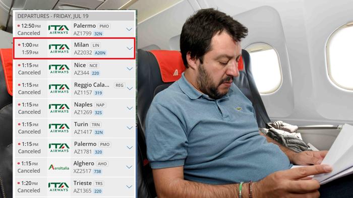 Salvini e il volo controverso: caos aeroportuale e polemiche politiche