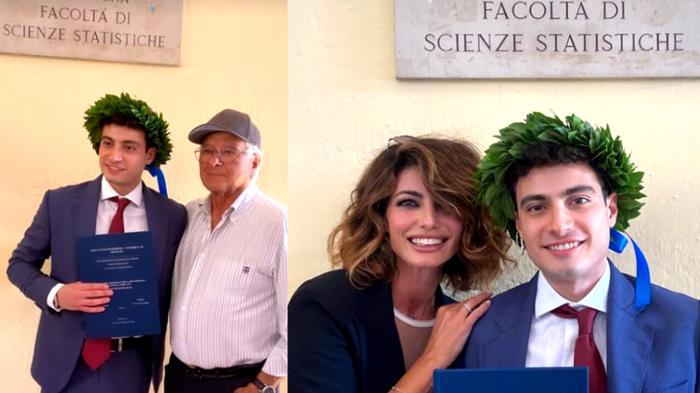 Samanta Togni e il figlio, Edoardo con il nonno, foto da Instagram-2