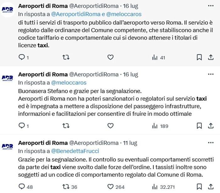 La risposta di Aeroporti di Roma sulla truffa delle corse condivise in taxi