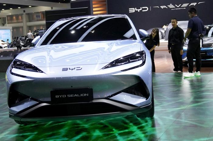 Un'auto elettrica della Byd