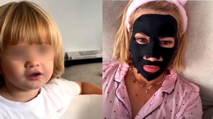 La divertente beauty routine di Clizia Incorvaia con i figli