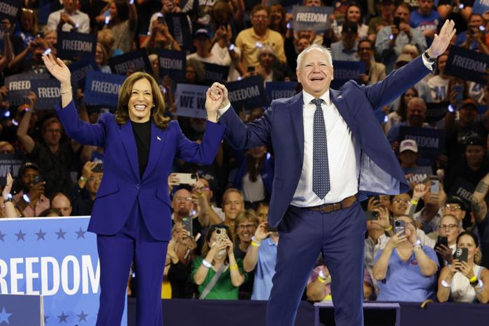 Kamala Harris e Tima Walz - foto LaPresse (AP Photo/Jeffrey Phelps)