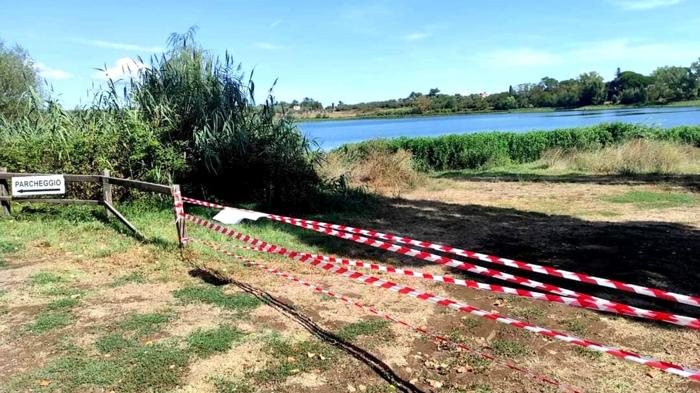 Salvataggio sulle sponde del lago di Monterosi