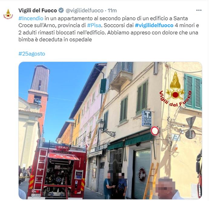 vigili del fuoco su X   pisa-2