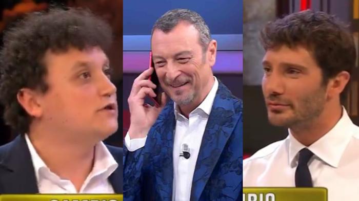 Stefano De Martino e Amadeus: il confronto su Affari Tuoi