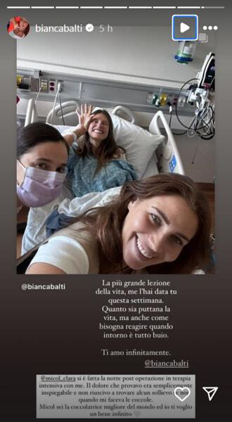 Il messaggio di Bianca Balti per l'amica, foto da Instagram-2