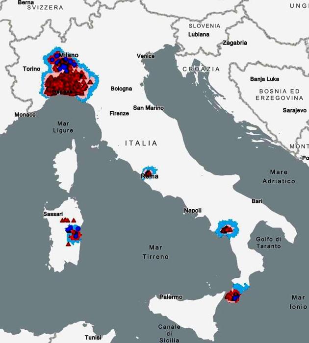 La mappa della peste suina in Italia: dove sono i focolai