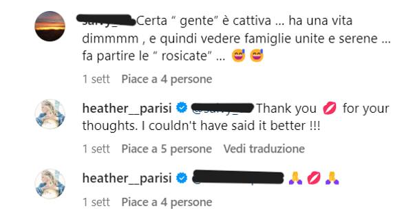 I commenti sotto alle foto di Heather Parisi-3