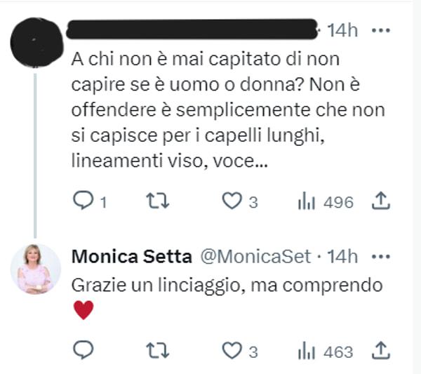 La risposta di Monica Setta al commento di una telespettatrice-2