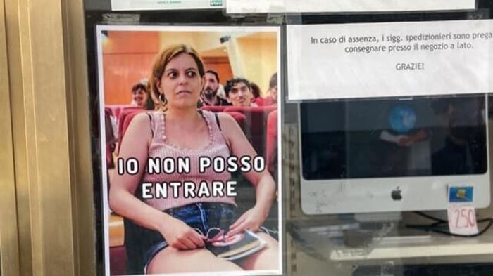 Il commerciante provocatorio: la vetrina che fa discutere