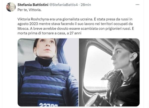 Stefania Battistini su X