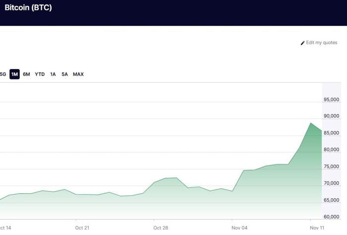 Così è salito il prezzo dei Bitcoin