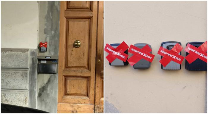 Il blitz di Salviamo Firenze contro le keybox